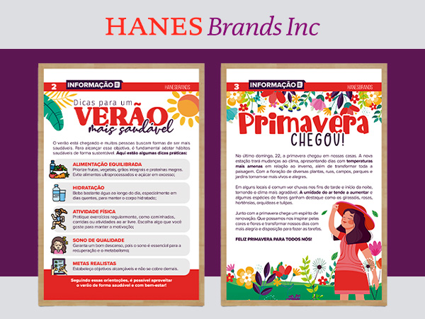 HanesBrands – Quadro de Avisos Interno